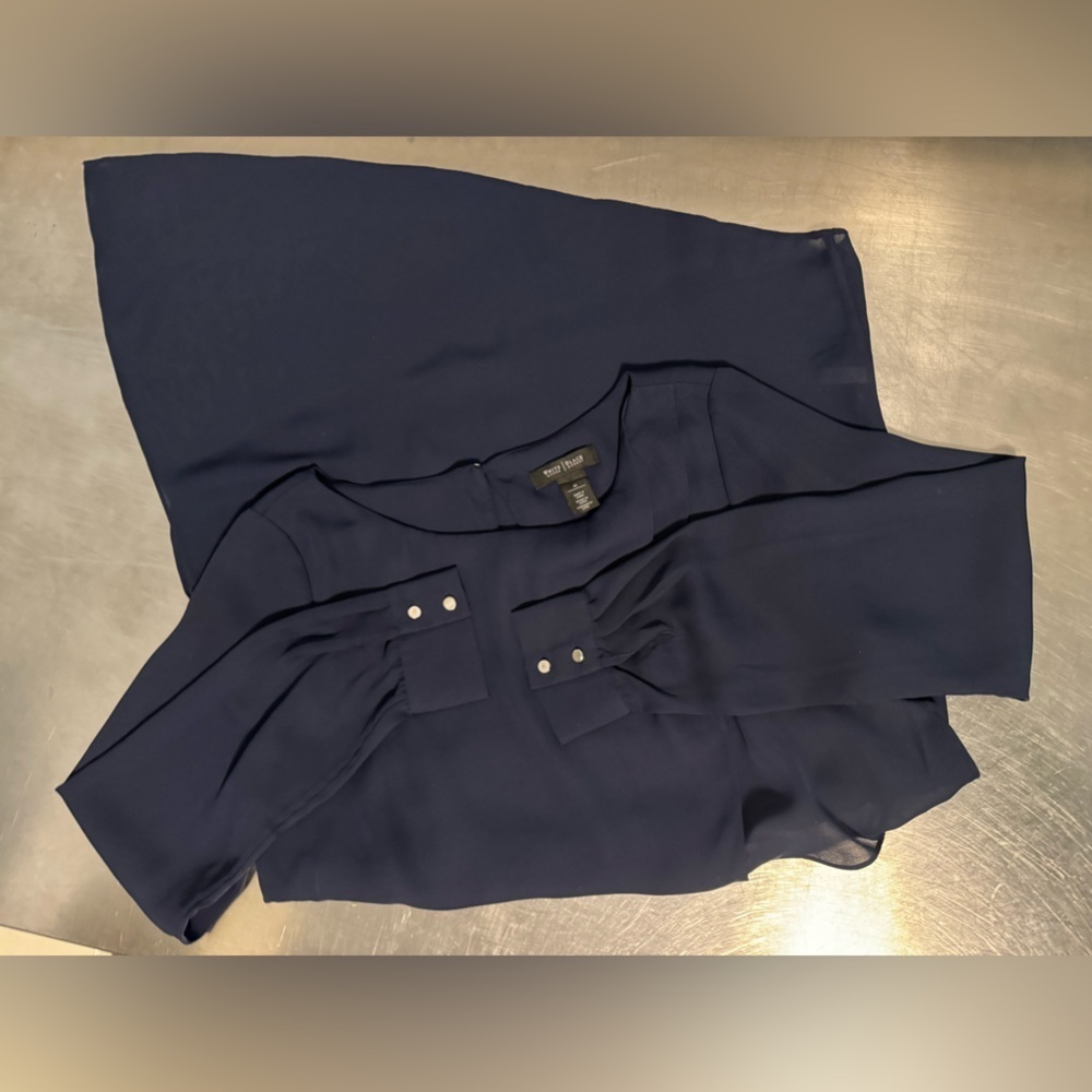WHBM - Asymmetric Layered Tunic Blouse - Picture 15 of 15